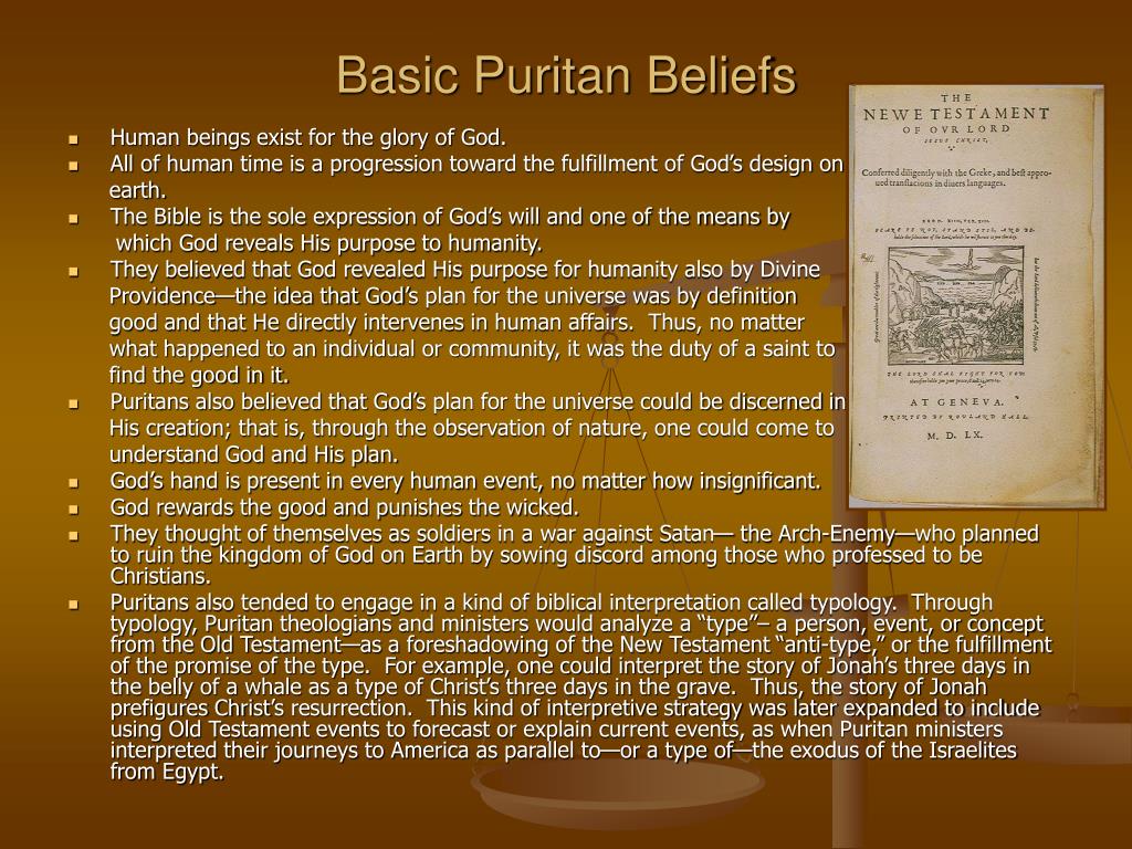 The Puritans Religious Beliefs