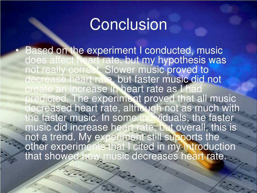 PPT Does Music Affect Heart Rate PowerPoint Presentation ID 285253