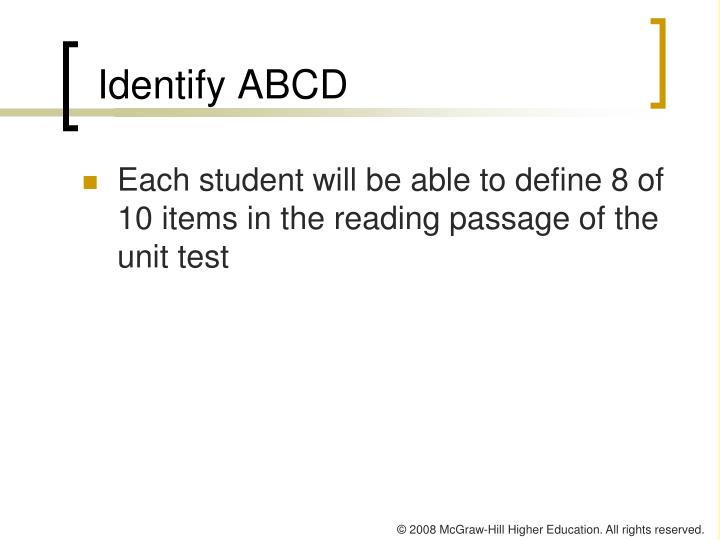 abcd format abcd format