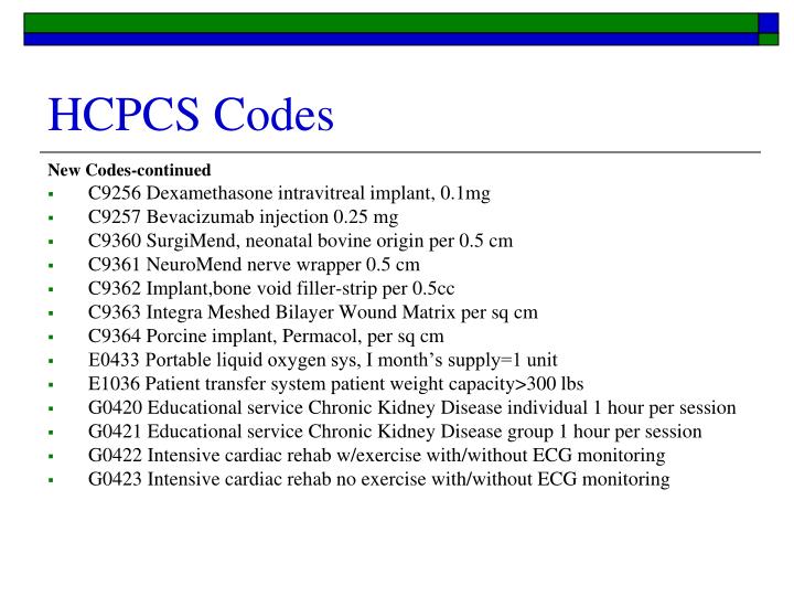 Ppt 2010 Cpt And Hcpcs Powerpoint Presentation Id290612 