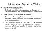 ethics in information systems