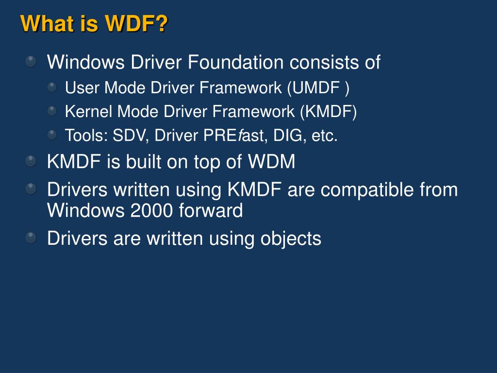 Ppt How To Port Wdm Driver To Kmdf Powerpoint Presentation Free