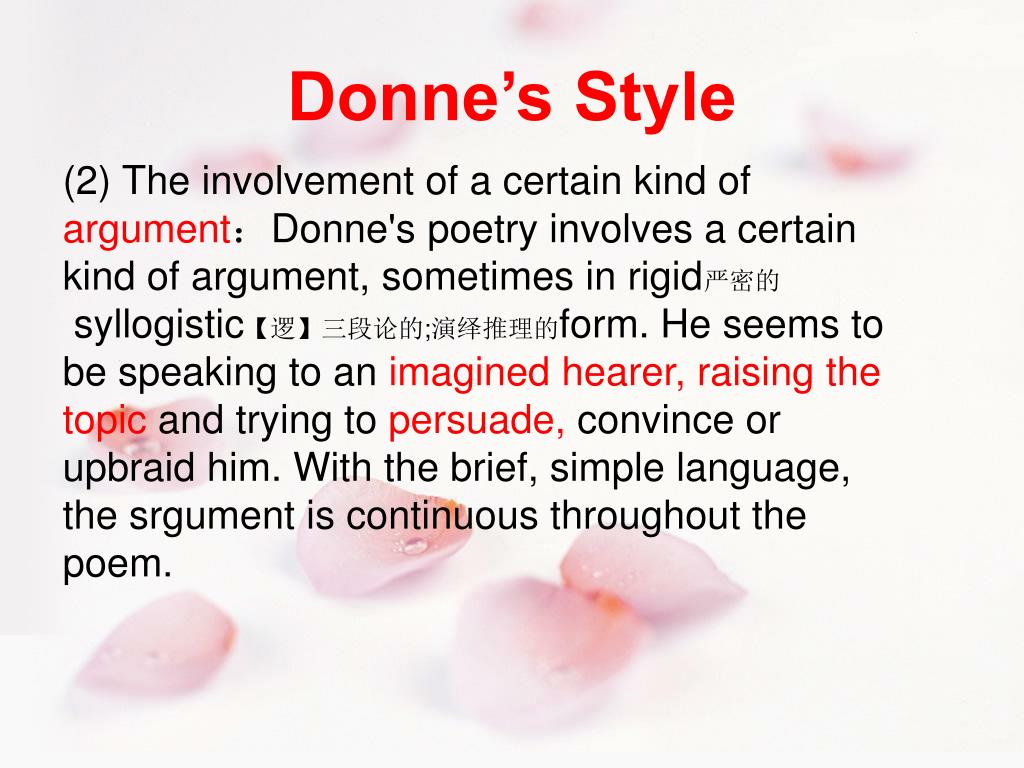 john donne style john donne style