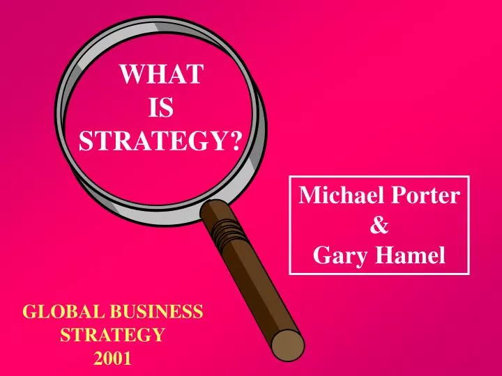 what is strategy what is strategy
