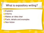 what is expository writing what is expository writing