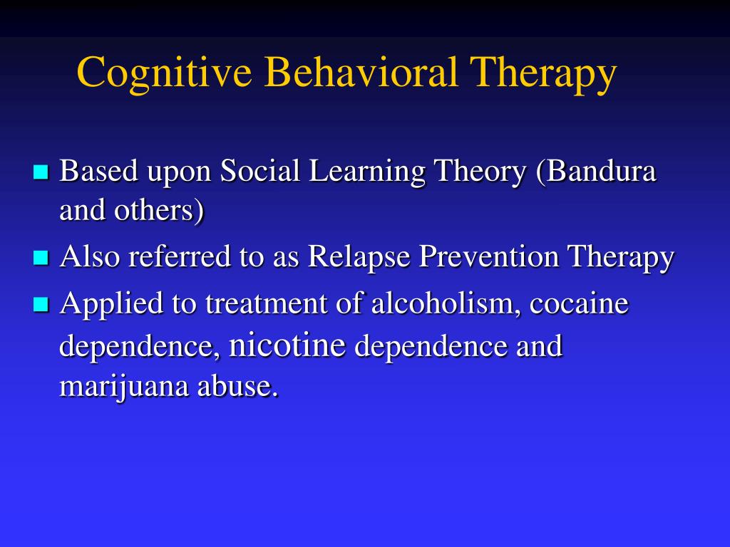 The Therapy Cognitive Behavioral Therapy