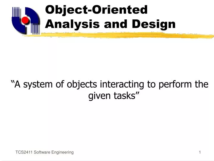 PPT Object Oriented Analysis And Design PowerPoint Presentation Free