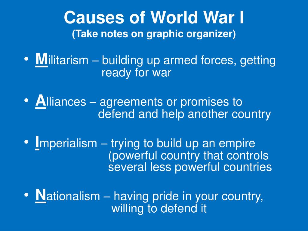 World War I Causes