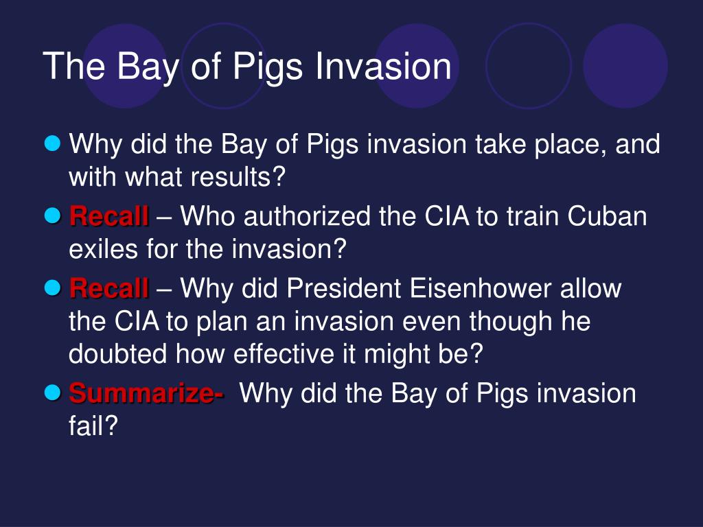causes and effects of the bay of pigs invasion Effects of the bay of pigs invasion effect of the bay of pigs invasion in late 1959, cuba was experiencing a slow move in the direction of communism it was also. causes and effects of the bay of pigs invasion Effects of the bay of pigs invasion effect of the bay of pigs invasion in late 1959, cuba was experiencing a slow move in the direction of communism it was also.