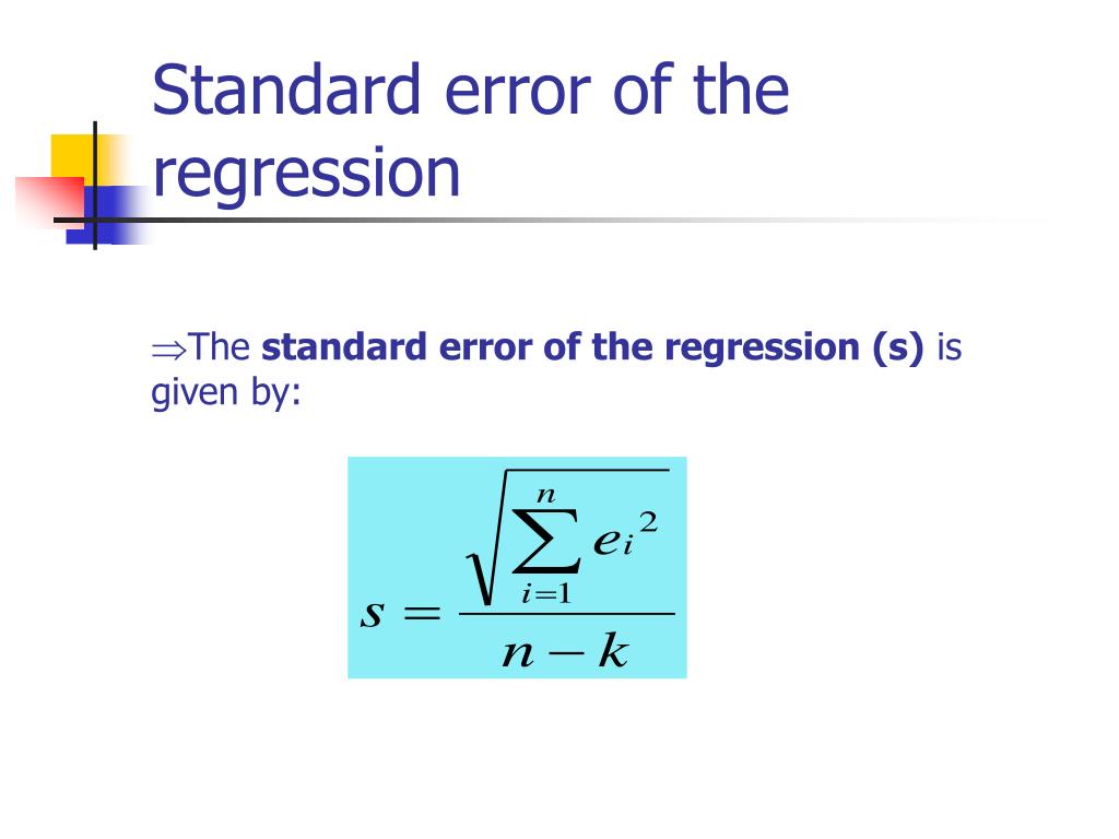 Multiple Linear Regression Standard Error Formula At Katherine Ward Blog