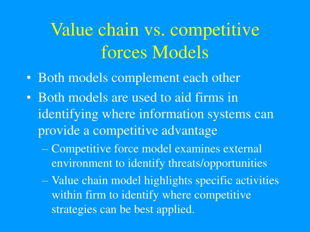 Value Chain and Competitive Forces
