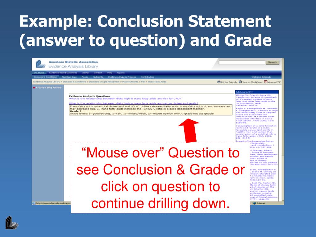Conclusion Statement
