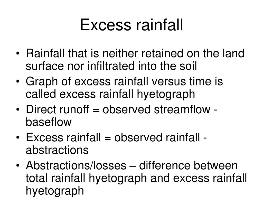 PPT Excess Rainfall PowerPoint Presentation ID 313082 ppt-excess-rainfall-powerpoint-presentation-id-313082