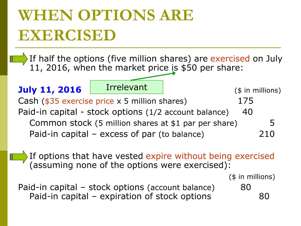 Vesting cliff stock options