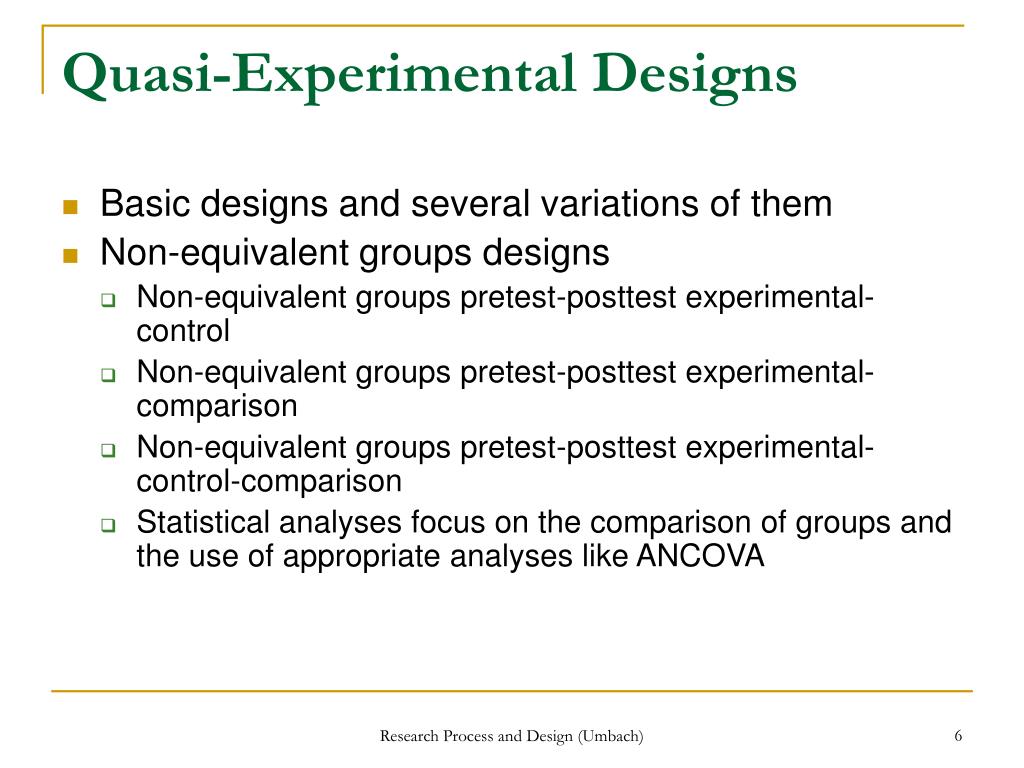 what is quasi experimental design research