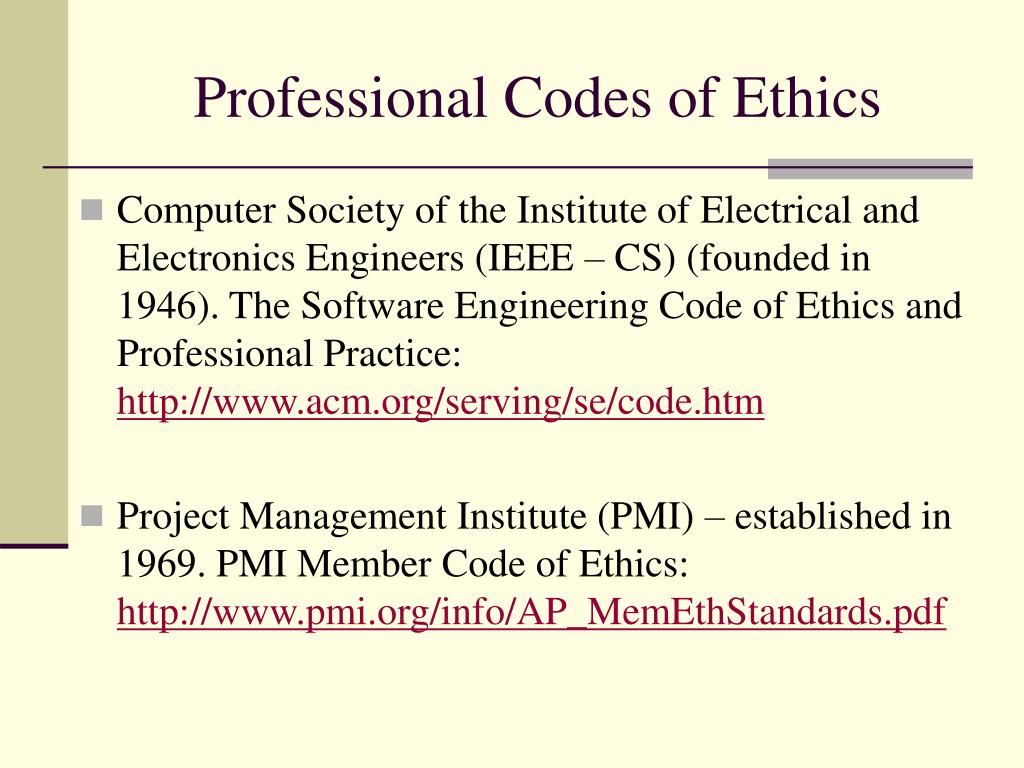 Code Of Ethics Of Ieee Computer Society