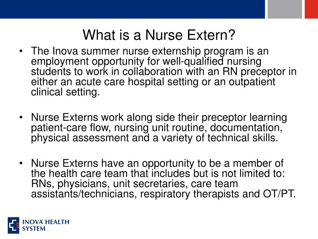 PPT Nurse Externship PowerPoint Presentation ID317790