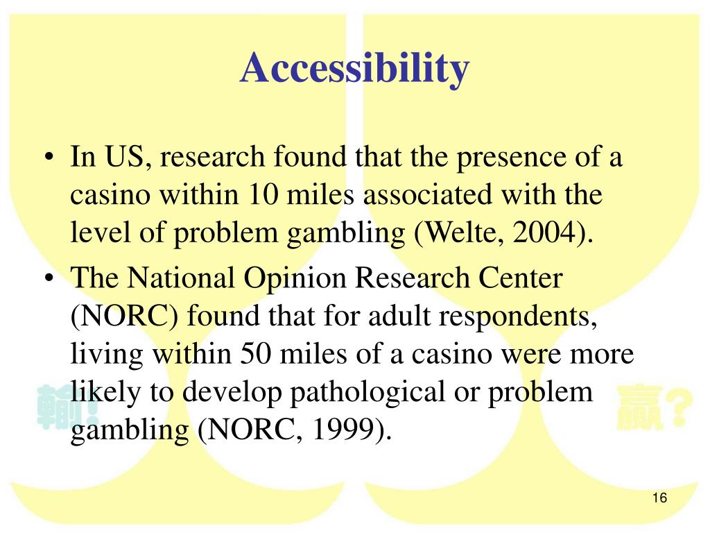 Problem gambling ppt