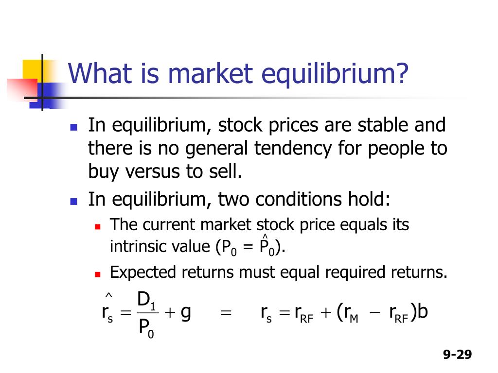 the valuation of stocks and stock market equilibrium
