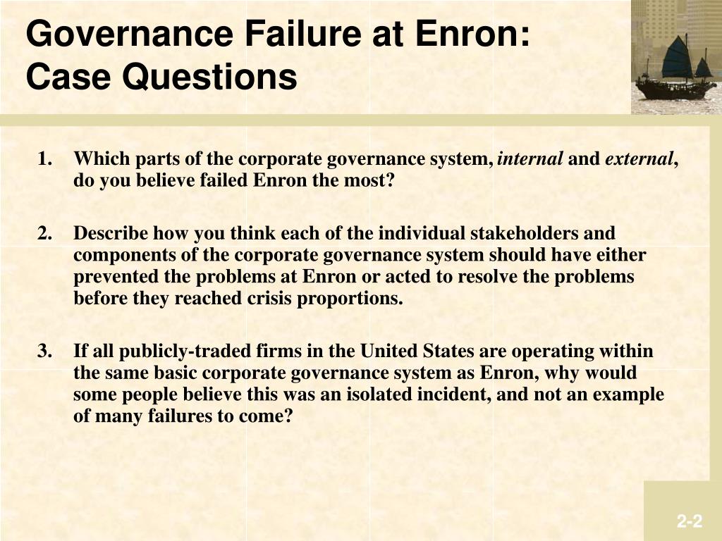 The Failed Corporate Culture of Enron