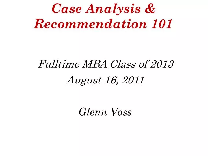 case analysis whither an mba at case analysis whither an mba at