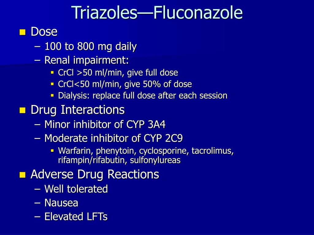 fluconazole 800mg daily