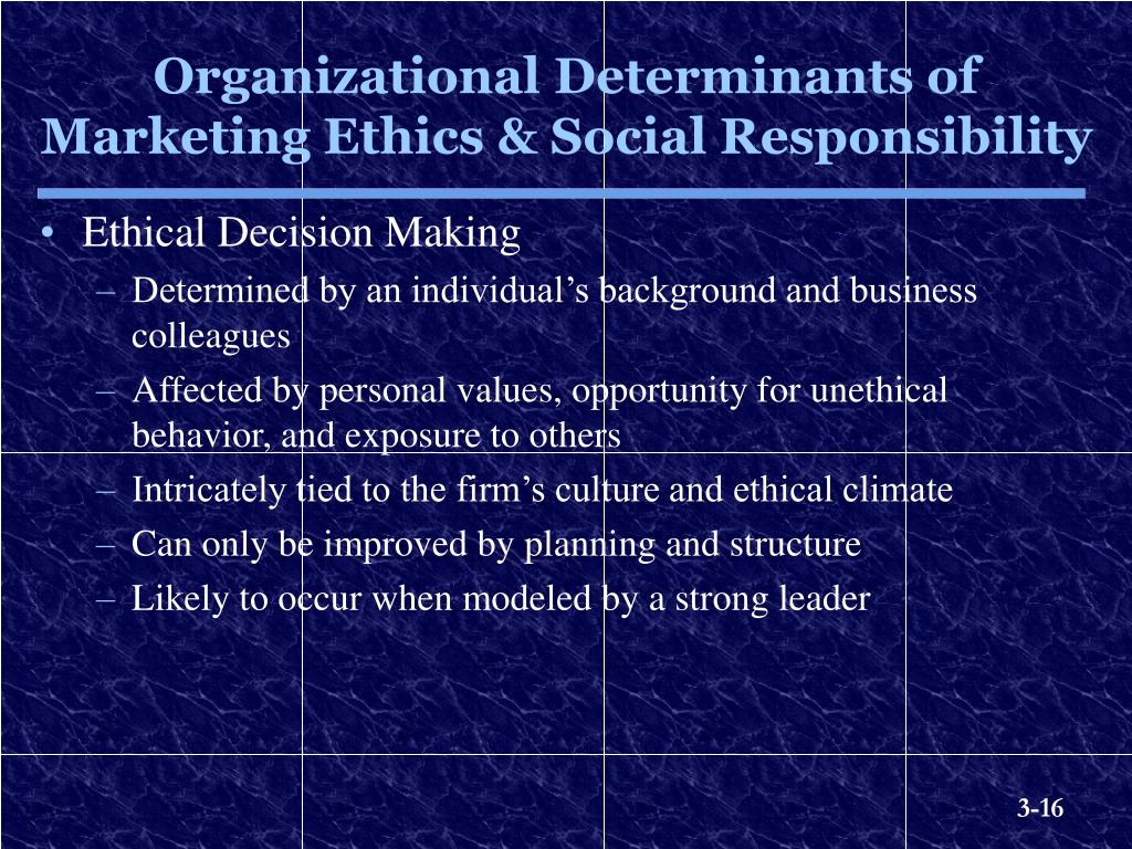 Human behavior organization social responsibility