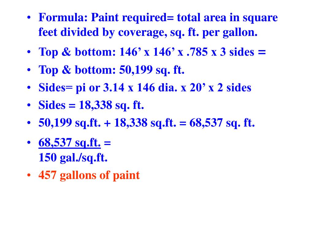 How To Calculate Paint Gallons Needed At Marvin Meyers Blog