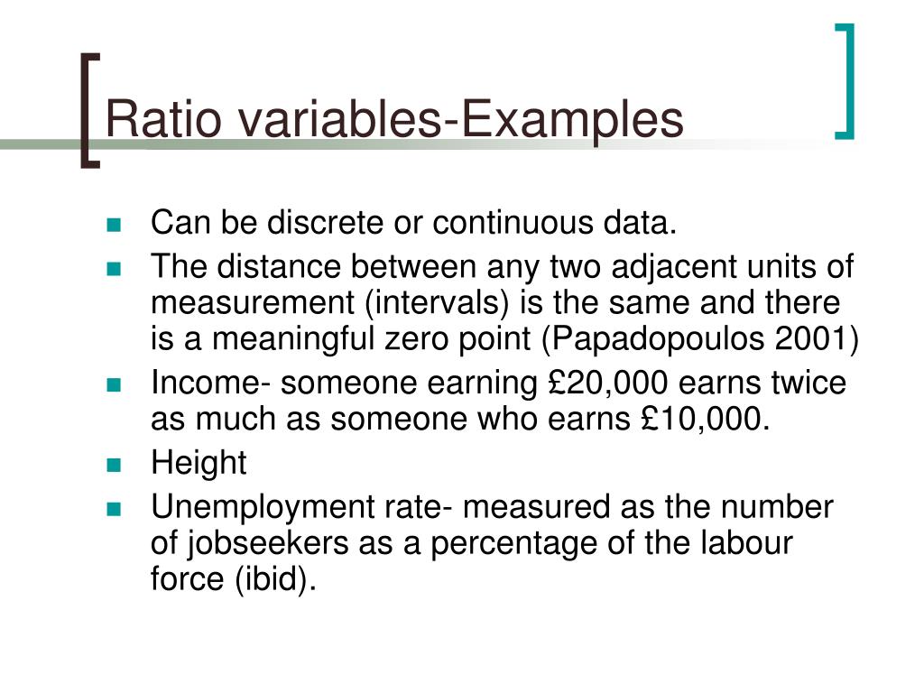ratio examples variables data statistics types slides revision important extra website information basic