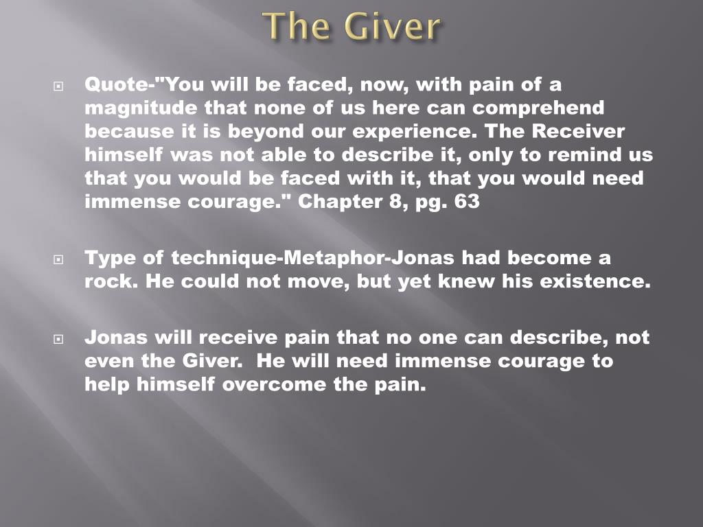 conflicts within the giver and quotes