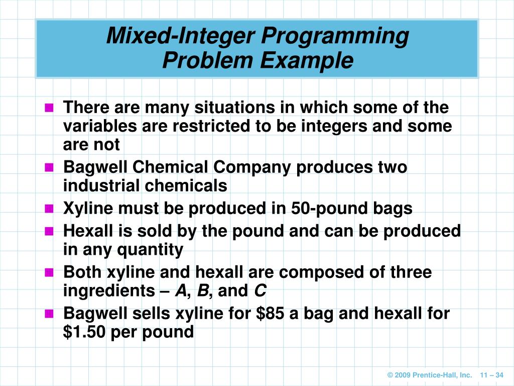 PPT Integer Programming Goal Programming And Nonlinear Programming 