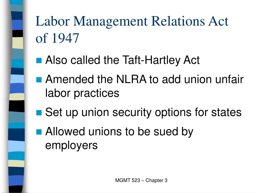 Labor Management Relations Act of 1947