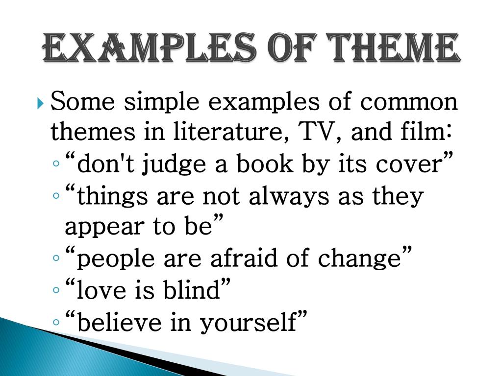 Examples Of Themes