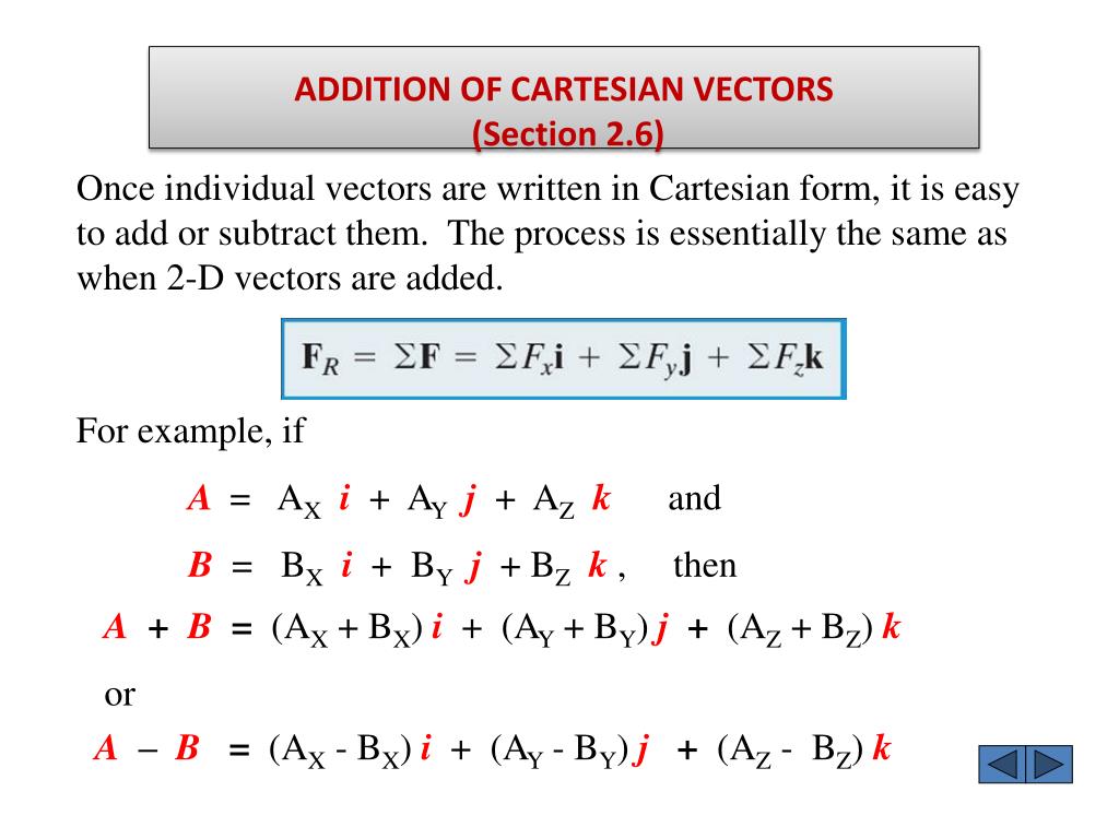 Vector Addition Formula For 3 Vectors