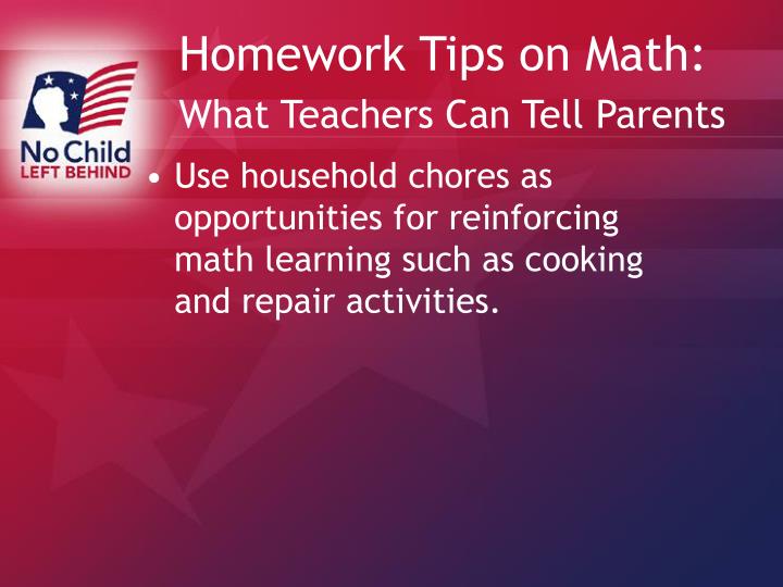 Math homework help for parents