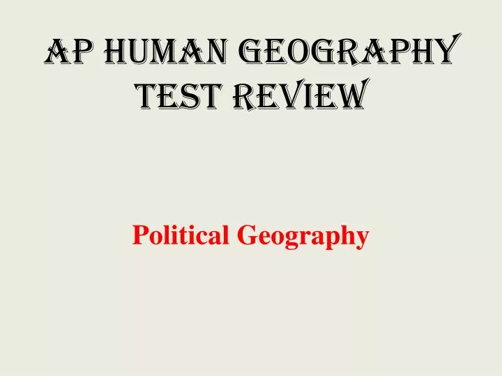 geography tests college exam