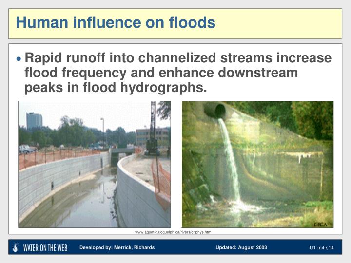 Human influence on floods research essays