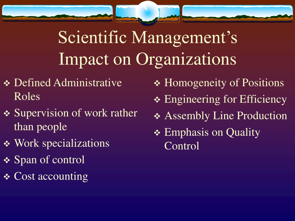 an introduction to the analysis of scientific management Scientific management theory was developed in the early 20th century by frederick w taylor task completion by utilizing scientific, engineering, and mathematical analysis introduction to management: help and review. an introduction to the analysis of scientific management Scientific management theory was developed in the early 20th century by frederick w taylor task completion by utilizing scientific, engineering, and mathematical analysis introduction to management: help and review.