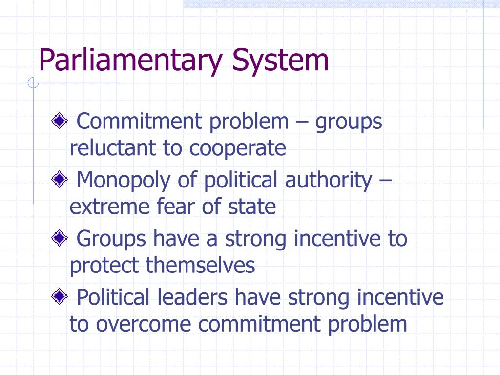 parliamentary and presidential system