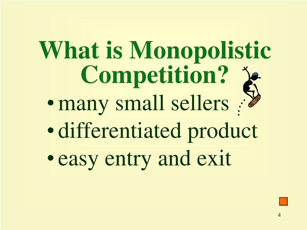 what is a monopolistic competition Physicians exert a type of monopolistic power which can be described by chamberlin's model of monopolistic competition if many health insurers compete with. what is a monopolistic competition Physicians exert a type of monopolistic power which can be described by chamberlin's model of monopolistic competition if many health insurers compete with.