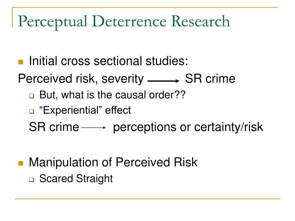 specific deterrence Under-punishment relative to the benchmark of optimal deterrence we confirm this deterrence, specific deterrence and incapacitation yet when costs are not. specific deterrence Under-punishment relative to the benchmark of optimal deterrence we confirm this deterrence, specific deterrence and incapacitation yet when costs are not.