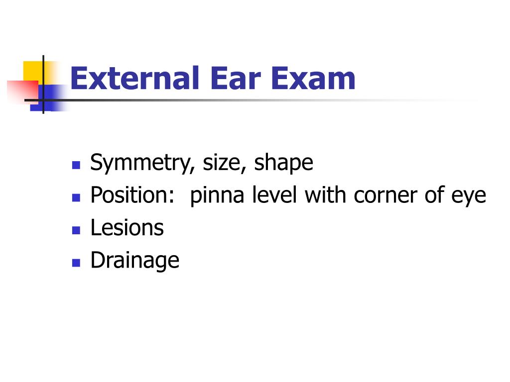 ear practice exam