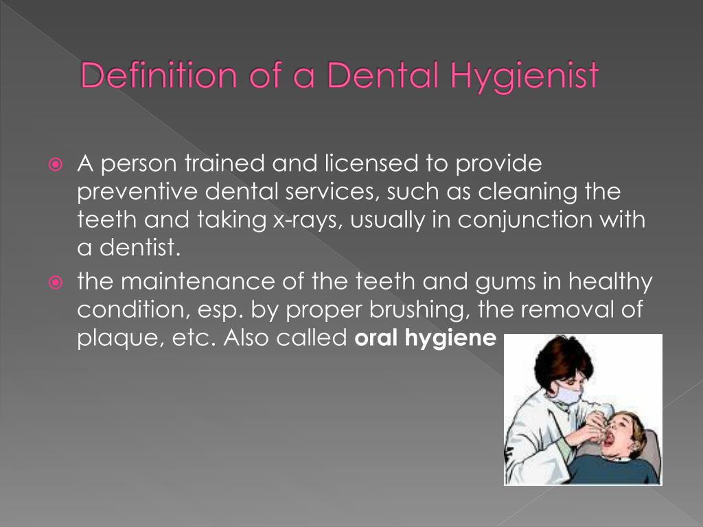 PPT DENTAL HYGIENE PowerPoint Presentation ID402245