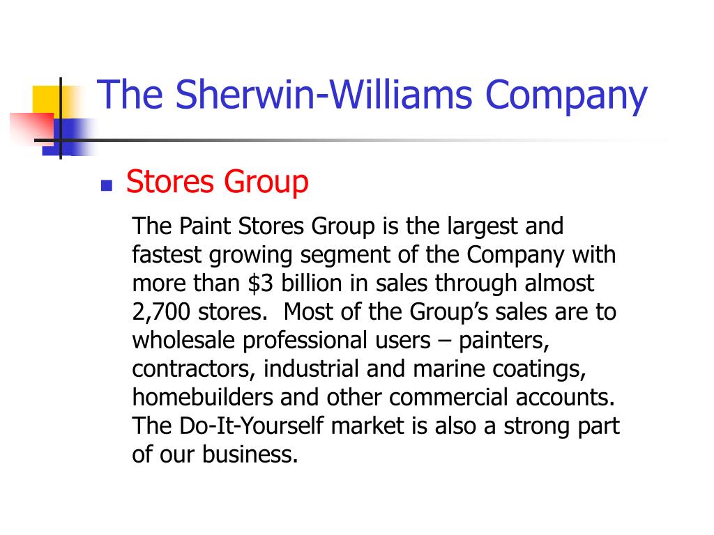 PPT - The Sherwin-Williams Company PowerPoint Presentation - ID:407237