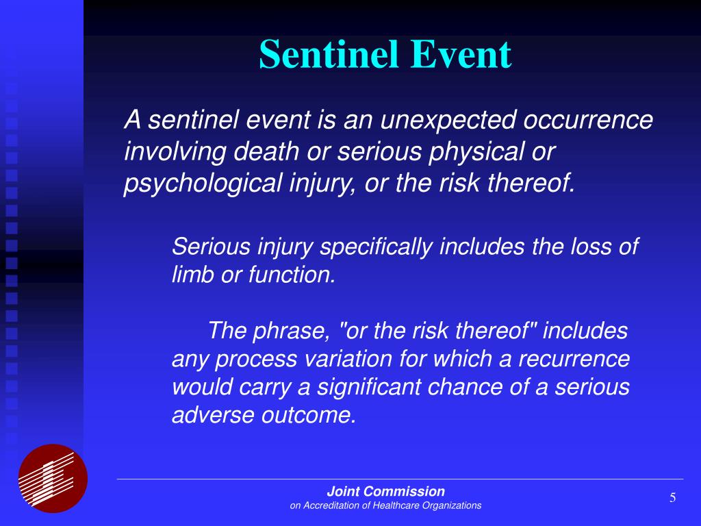 hospitals are required to report sentinel events to jcaho