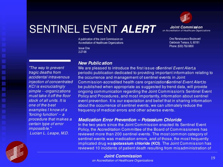 sentinel events