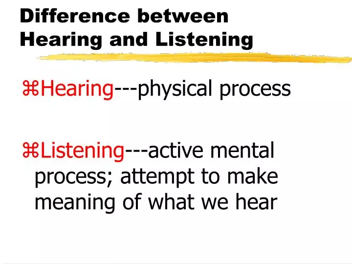 difference between listening and hearing The difference between listening and hearing comparing a couple of quotes about gay marriage shows that while people may be listening, some of them — especially. difference between listening and hearing The difference between listening and hearing comparing a couple of quotes about gay marriage shows that while people may be listening, some of them — especially.