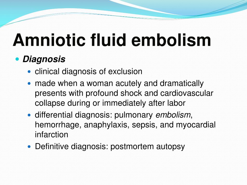 aok treatment for amniotic fluid embolism aok treatment for amniotic fluid embolism