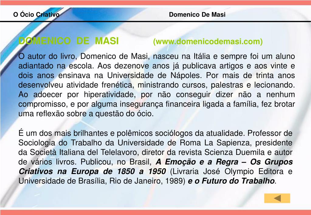 Trabalho criativo filosofia