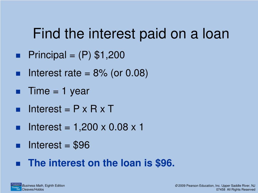 principal or principle of a loan